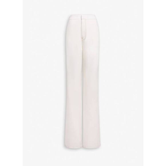 Alaia Fluid Wide Leg Pants in Blanc 36 US 4 - Picture 5 of 5